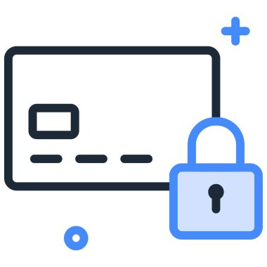 Basit vektör illüstrasyon Kredi Kilidi