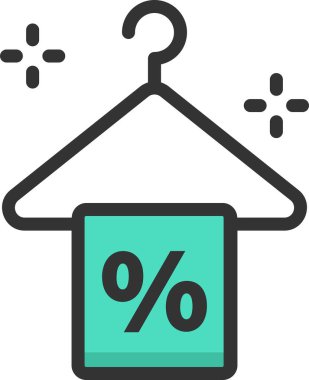 Basit vektör illüstrasyon askısı