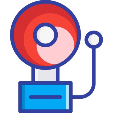 Basit vektör resimleme yangın alarmı