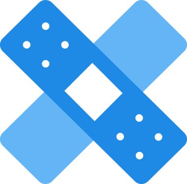 Basit vektör illüstrasyon alçıları