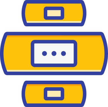 Basit vektör illüstrasyon alçıları 