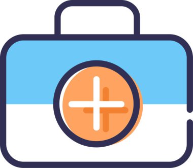 Basit vektör illüstrasyonu ilk yardım 