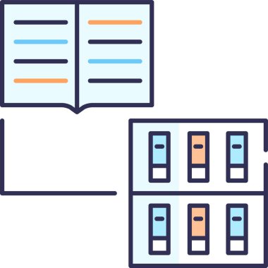 Basit vektör illüstrasyon kitaplığı