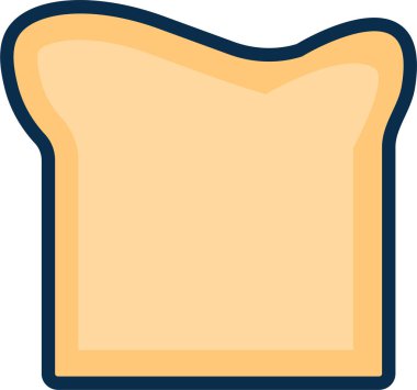 Lezzetli ekmek vektör çizimi 