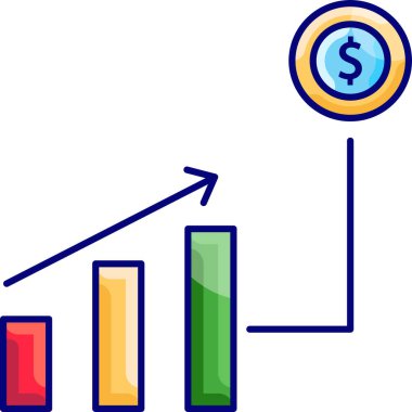 Basit vektör illüstrasyon büyümesi