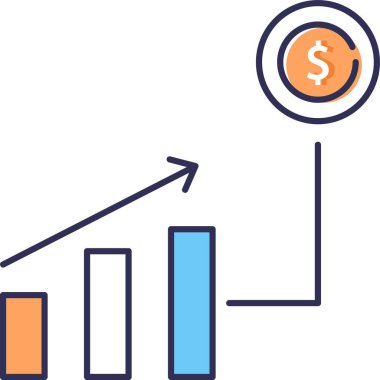 Basit vektör illüstrasyon büyümesi