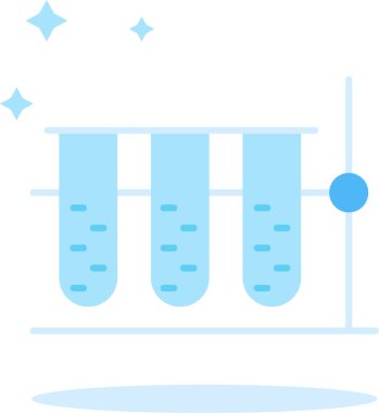 Basit vektör illüstrasyon kimyasal
