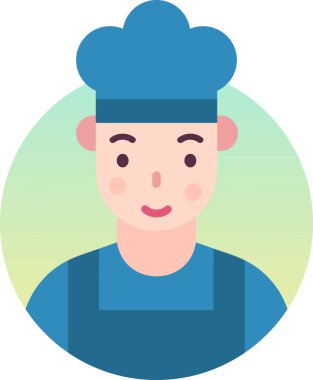 Basit vektör illüstrasyon erkek işçi