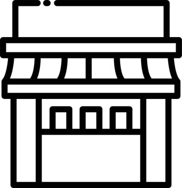 Basit vektör illüstrasyon restoranı 