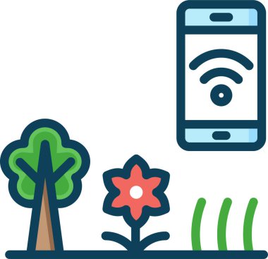 Basit vektör illüstrasyon sinyali