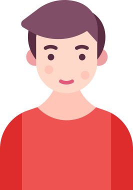 Basit vektör illüstrasyon adamı