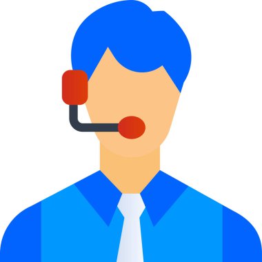 Basit vektör illüstrasyon erkek işçi