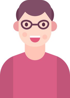 Basit vektör illüstrasyon adamı