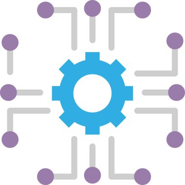 Basit vektör illüstrasyon dijital iş uygulaması