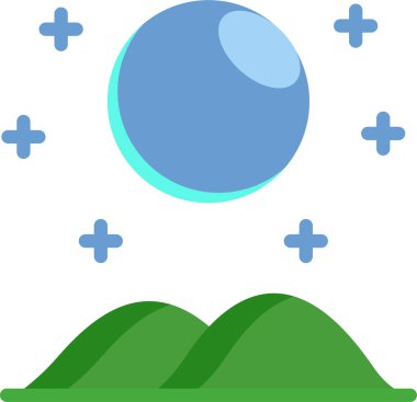 Basit vektör illüstrasyon uydusu