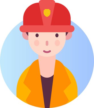 Basit vektör illüstrasyon erkek işçi