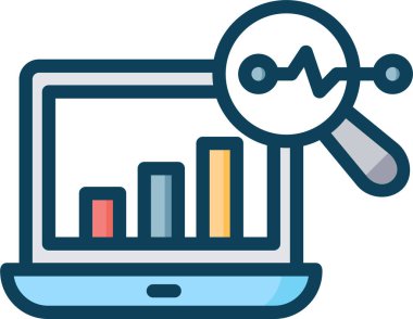 Basit vektör illüstrasyon tahmin analizi