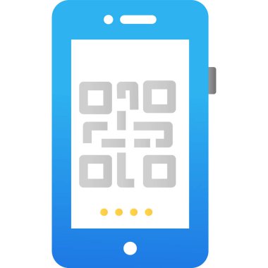 Basit vektör çizimi qr kodu