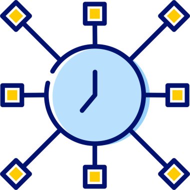 Basit vektör illüstrasyonu gerçek zaman