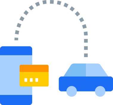 Basit vektör illüstrasyon yolculuğu