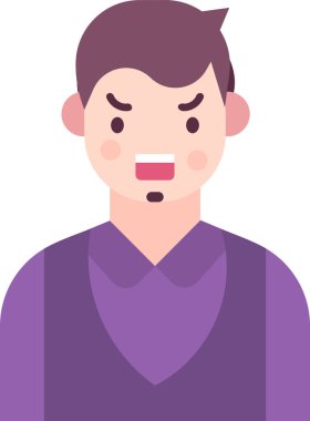 Basit vektör illüstrasyon adamı