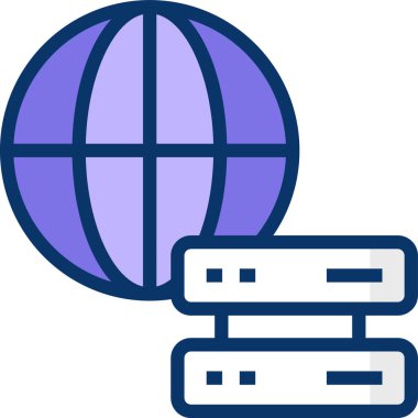 Basit vektör illüstrasyon dijital iş uygulaması