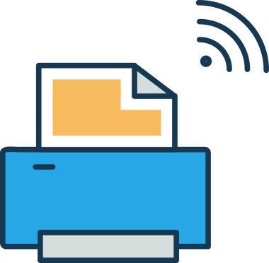 Basit vektör illüstrasyon dijital iş uygulaması