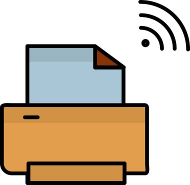 Basit vektör illüstrasyon dijital iş uygulaması