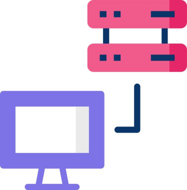 Basit vektör illüstrasyon dijital iş uygulaması