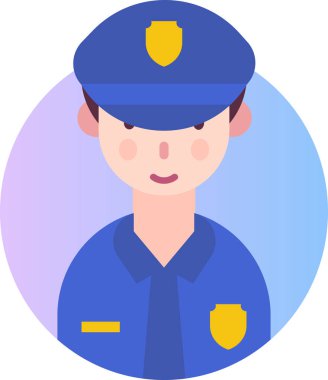 Basit vektör illüstrasyon erkek işçi