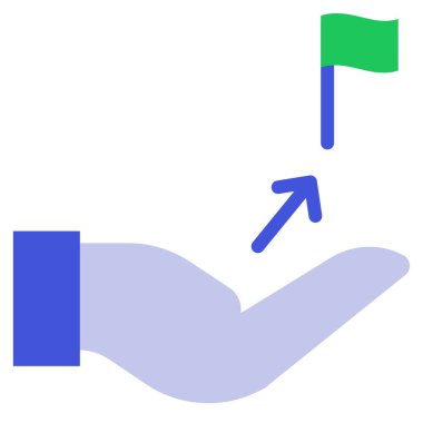 Basit vektör illüstrasyon dijital iş uygulaması