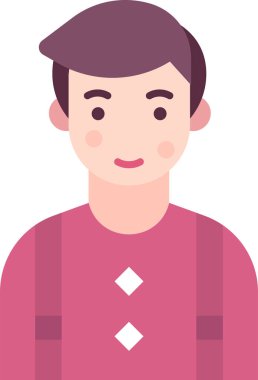 Basit vektör illüstrasyon adamı