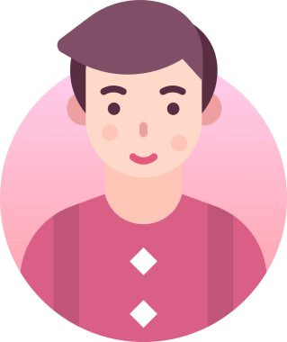 Basit vektör illüstrasyon adamı