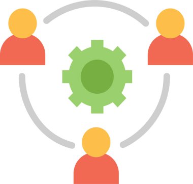 Basit vektör illüstrasyon dijital iş uygulaması