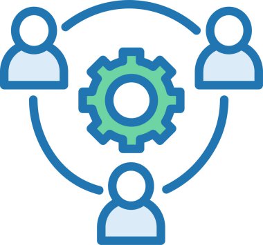 Basit vektör illüstrasyon dijital iş uygulaması