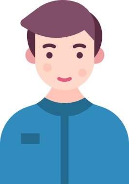 Basit vektör illüstrasyon adamı