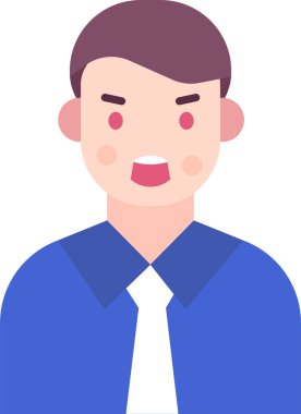 Basit vektör illüstrasyon adamı