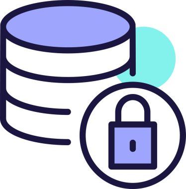 Basit vektör illüstrasyon veritabanı koruması 