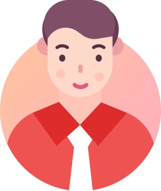 Basit vektör illüstrasyon adamı