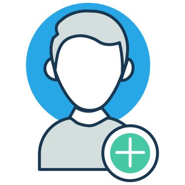 Basit vektör illüstrasyon adamı