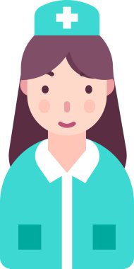 Basit vektör çizimi kadın