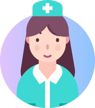 Basit vektör çizimi kadın