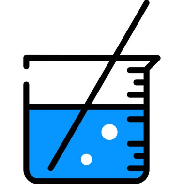 Basit vektör illüstrasyon kimyasal