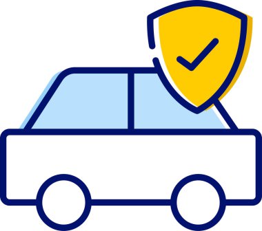 Basit vektör çizimi güvenli sürüş