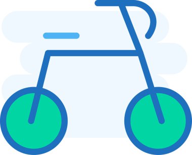 Basit vektör çizim bisikleti