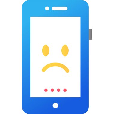 Basit vektör illüstrasyon mobil kavramı 