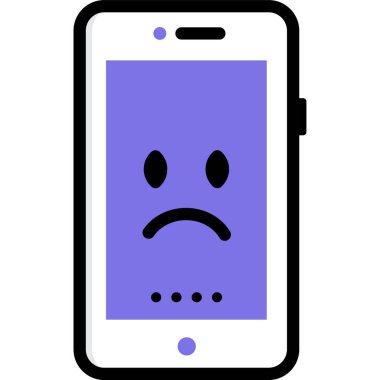 Basit vektör illüstrasyon mobil kavramı 