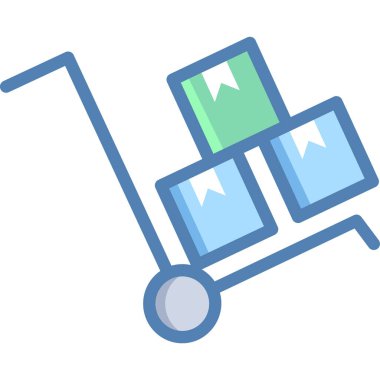 Basit vektör çizim tramvayı