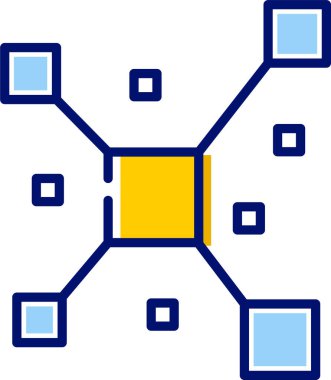 Basit vektör illüstrasyonu dijital iş konsepti