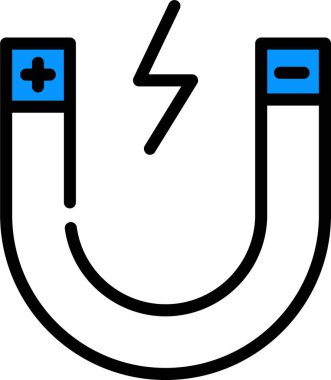 Basit vektör illüstrasyonu manyetik 